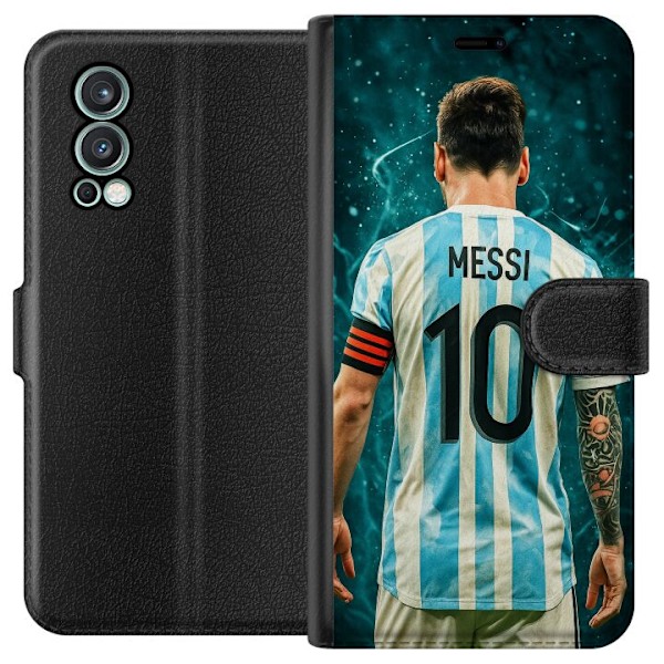 OnePlus Nord 2 5G Tegnebogsetui Messi
