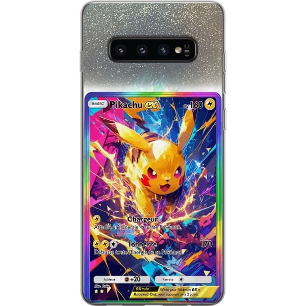 Kompatibelt Mobildeksel til Samsung Galaxy S10 Pikachu gul