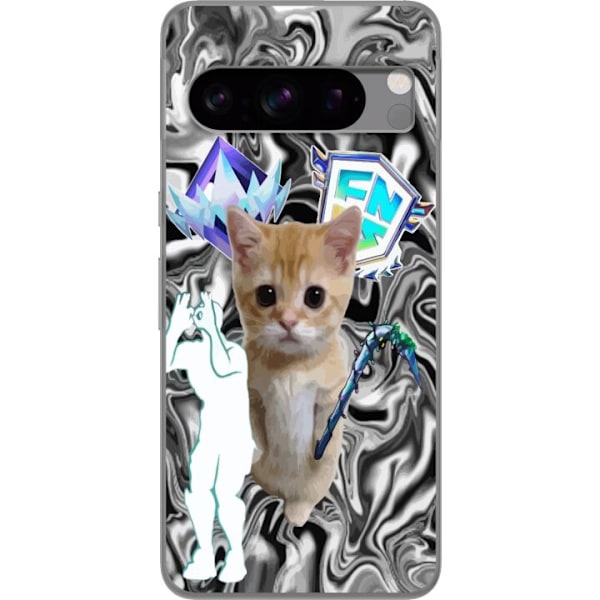 Google Pixel 8 Pro Läpinäkyvä kuori Kissa