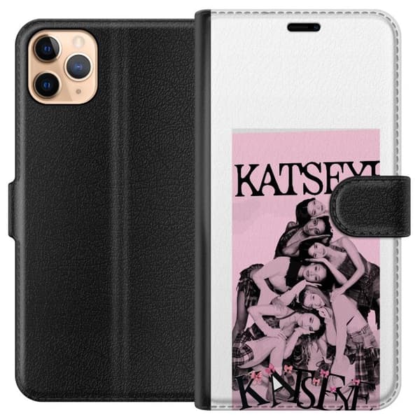 Kompatibelt Plånboksfodral till Apple iPhone 11 Pro Max KATSEYE i rosa rosa
