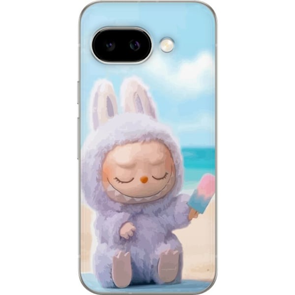 Google Pixel 9a Gennemsigtig cover Labubu Lyserød Stemning