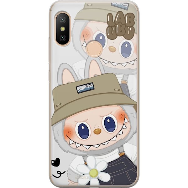 Xiaomi Redmi 6 Pro Läpinäkyvä kuori Labubu Minimal Mood - Yksinkertainen ja tyylikäs hirviösuunnittelu