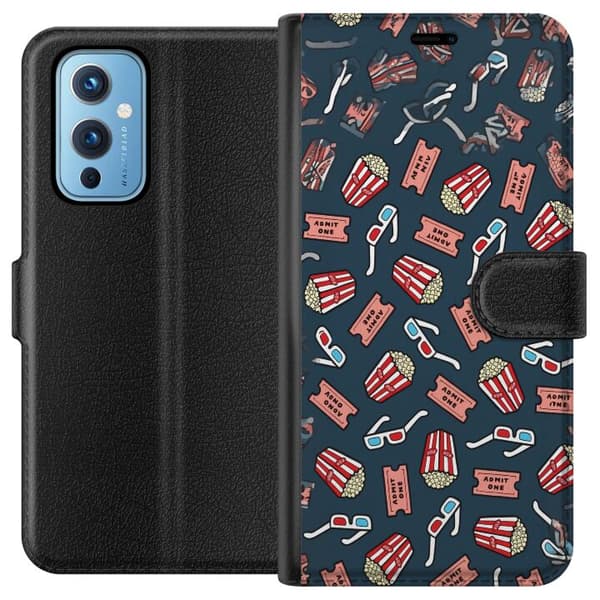 Kompatibel Tegnebogsetui til OnePlus 9 Biokväll blå