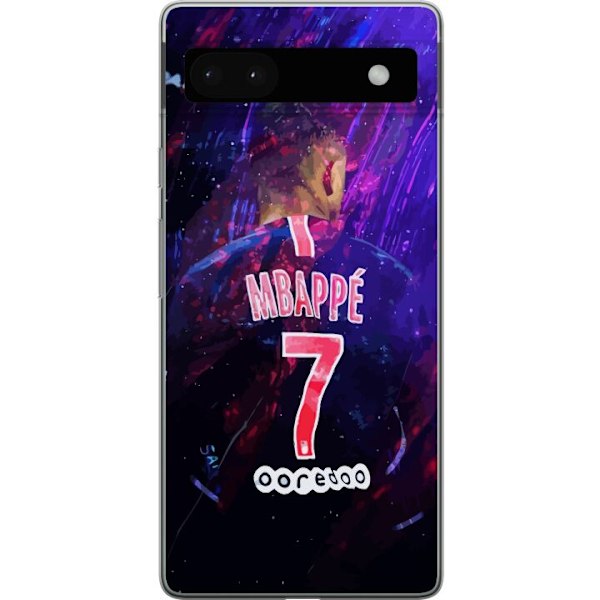Google Pixel 6a Läpinäkyvä kuori Mbappe