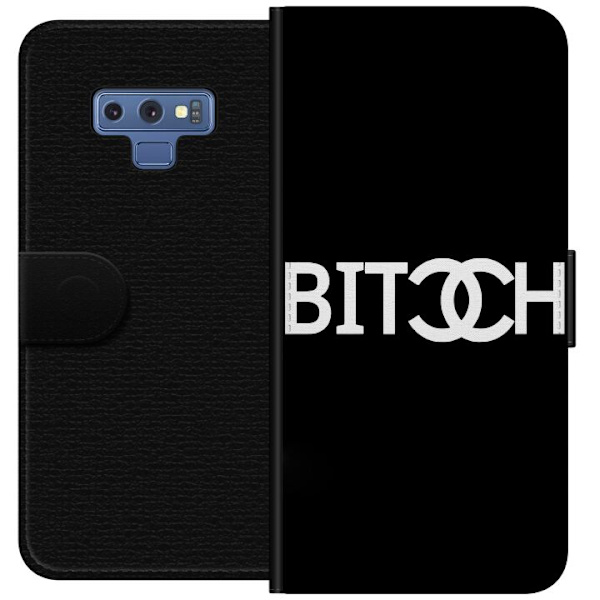 Samsung Galaxy Note9 Plånboksfodral Bitch Chanel Inspirerad Streetstyle Mode Textmotiv Trend Fashion Ikonisk Stil Urban Design