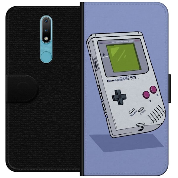 Nokia 2.4 Lommeboketui Game Boy Lilla