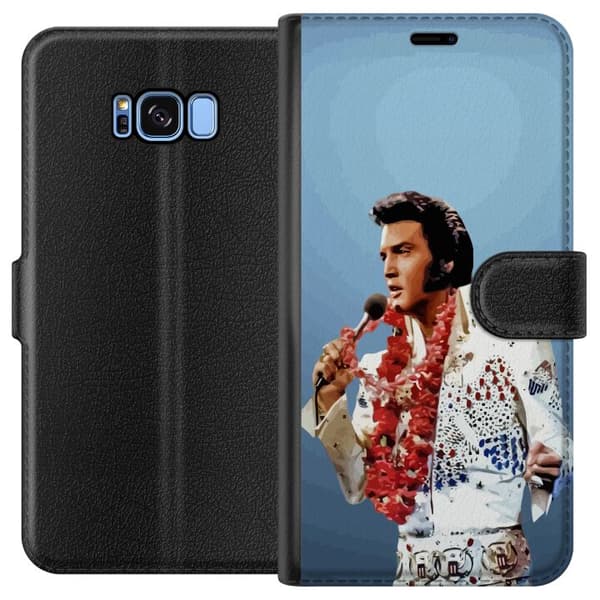 Kompatibelt Plånboksfodral till Samsung Galaxy S8 Elvis Presley