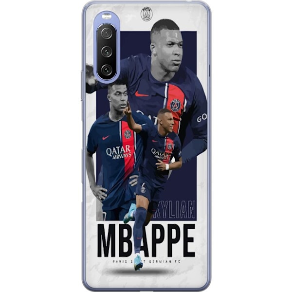 Sony Xperia 10 III Lite Läpinäkyvä kuori Kylian Mbappé