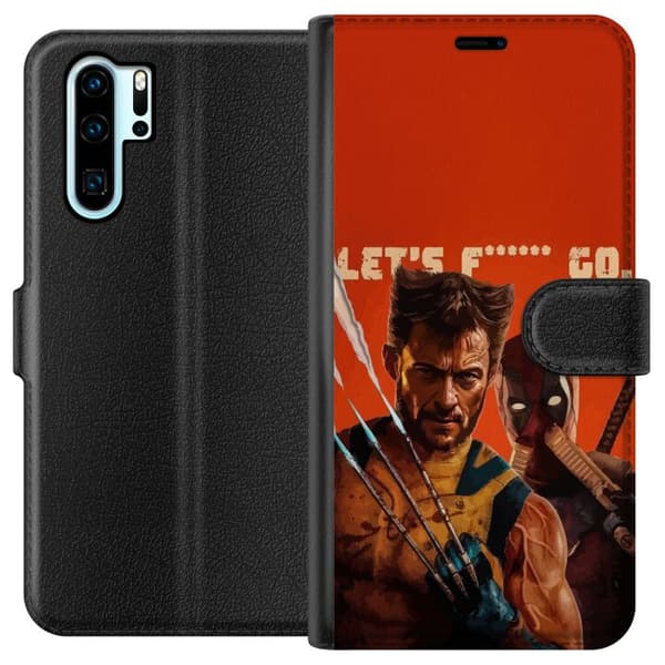 Kompatibelt Lommeboketui til Huawei P30 Pro Deadpool & Wolverine