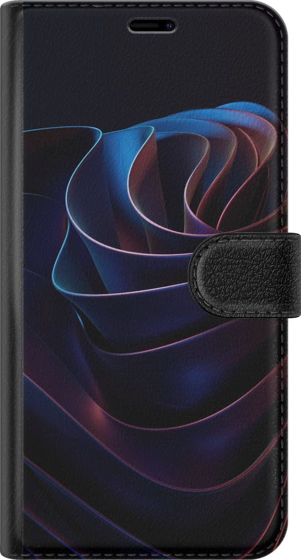 Yhteensopiva Lompakkokotelo Apple iPhone 17 Pro Max Neonvirta musta