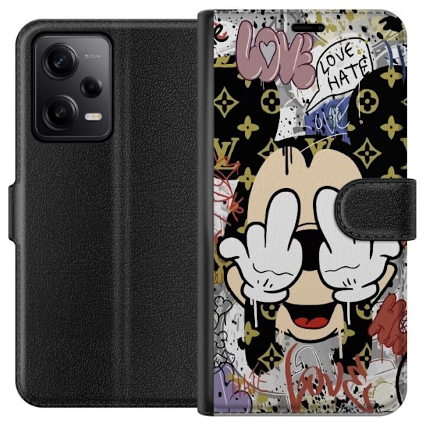 Xiaomi Redmi Note 12 Pro Plånboksfodral Mickey Mouse