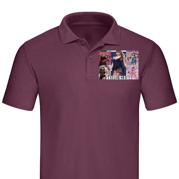 Poloshirt til Voksen | Elegant Poloshirt Taylor Swift Bordeaux Medium