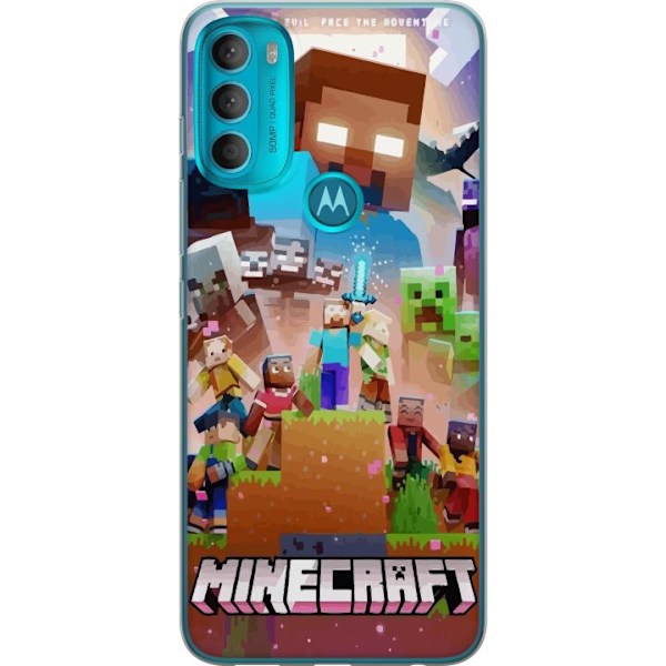 Motorola Moto G71 5G Läpinäkyvä kuori Minecraft