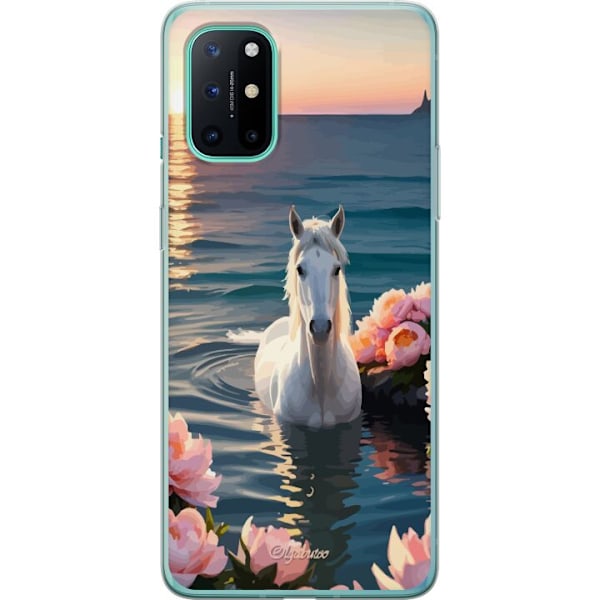 OnePlus 8T Läpinäkyvä kuori Uiva hevonen
