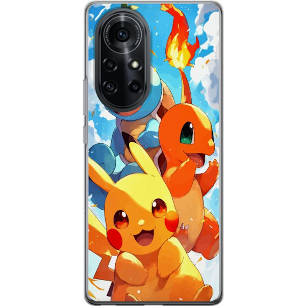 Huawei nova 8 Pro Läpinäkyvä kuori Pocket Creatures - innoittanut Pokémonista mainitsematta nimeä