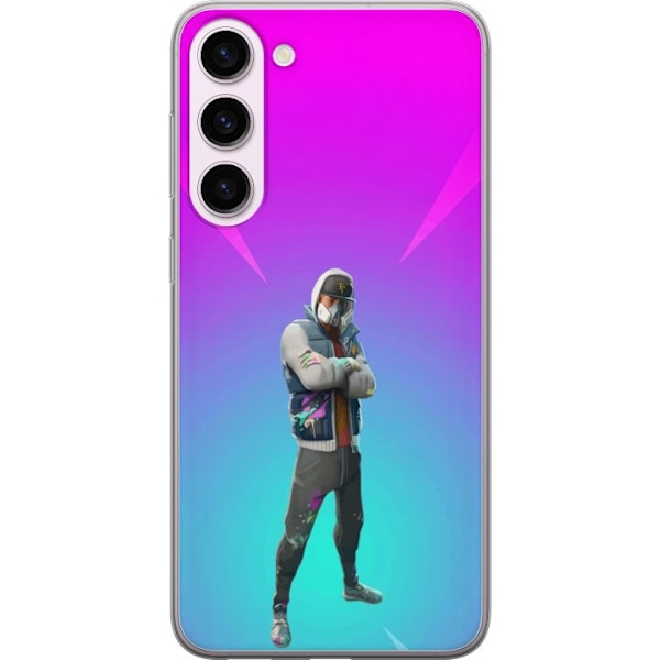 Samsung Galaxy S23+ Gennemsigtig cover sort ridder fortnite
