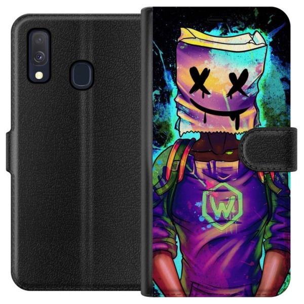 Samsung Galaxy A40 Tegnebogsetui Fortnite Marshmello