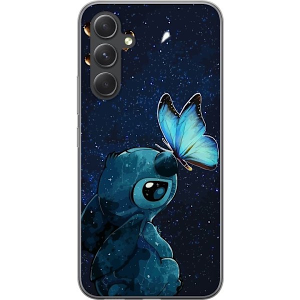 Samsung Galaxy A55 Gennemsigtig cover Stitch sommerfugl