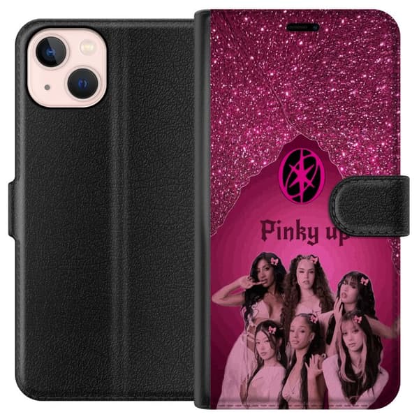 Kompatibelt Plånboksfodral till Apple iPhone 13 KATSEYE Pinky Up rosa