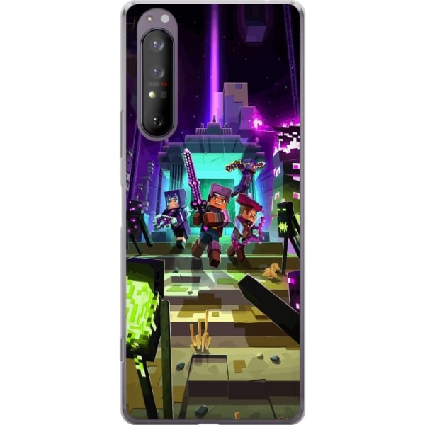 Sony Xperia 1 II Gennemsigtig cover Minecraft