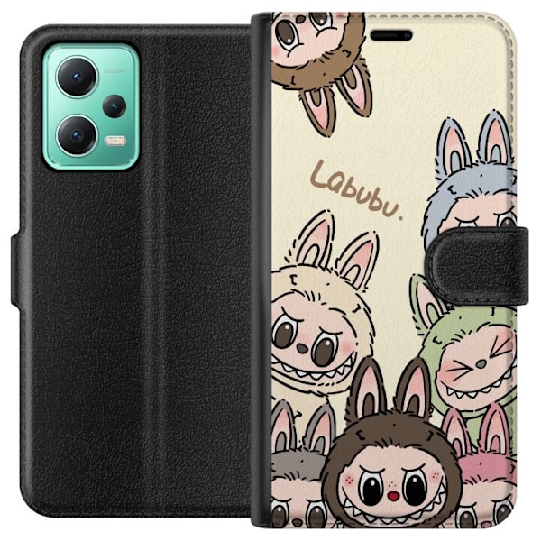 Xiaomi Redmi Note 12 Lommeboketui Labubu Pastel Collection