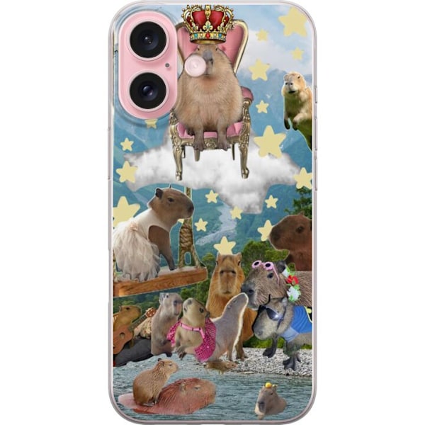 Apple iPhone 16 Gennemsigtig cover Capybara