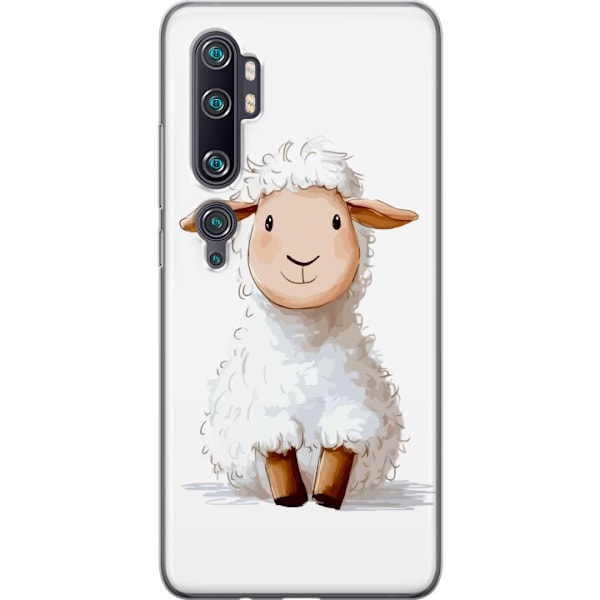 Xiaomi Mi Note 10 Pro Läpinäkyvä kuori Suloinen Lammas - lasten ja vauvan tuotteita sarjakuvatyyliin