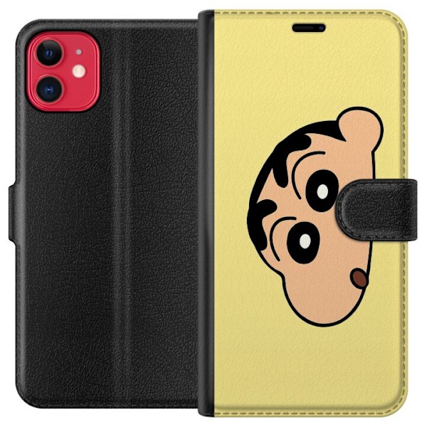 Apple iPhone 11 Plånboksfodral Peeking Shinchan
