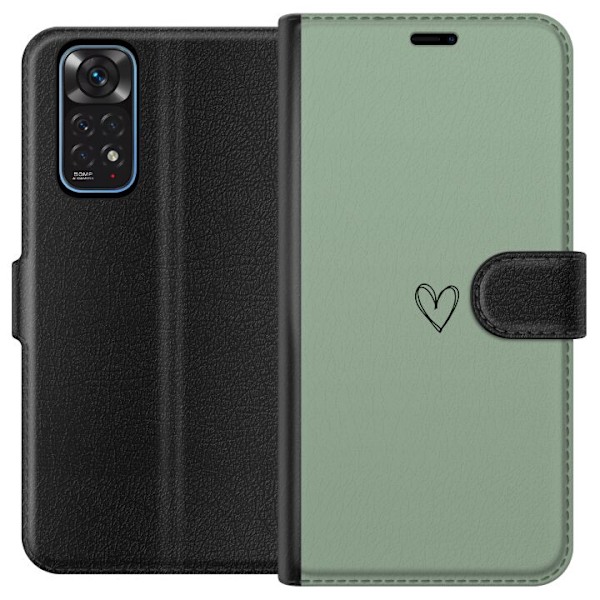 Xiaomi Redmi Note 11 Plånboksfodral Hjärta