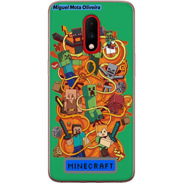 OnePlus 7 Läpinäkyvä kuori Minecraft