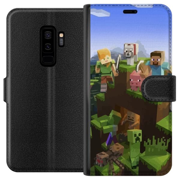 Kompatibel Tegnebogsetui til Samsung Galaxy S9+ MineCraft