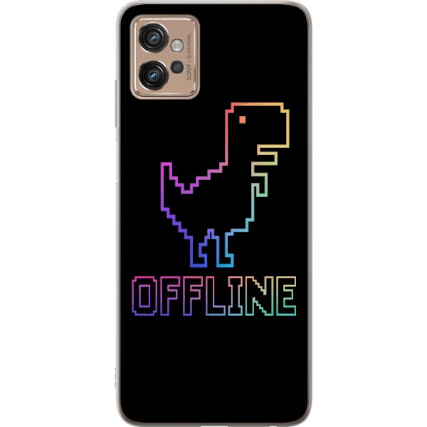 Motorola Moto G32 Gennemsigtig cover Offline Dinosaur