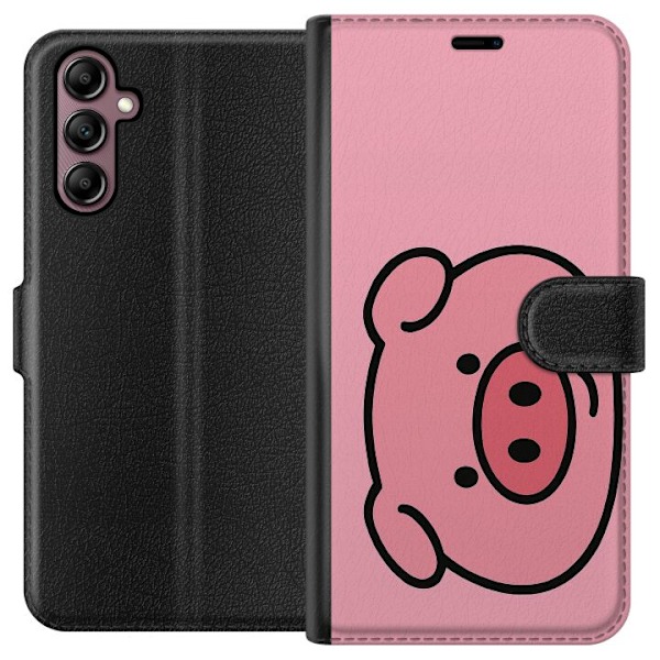 Samsung Galaxy A14 5G Tegnebogsetui Kawaii Piggy