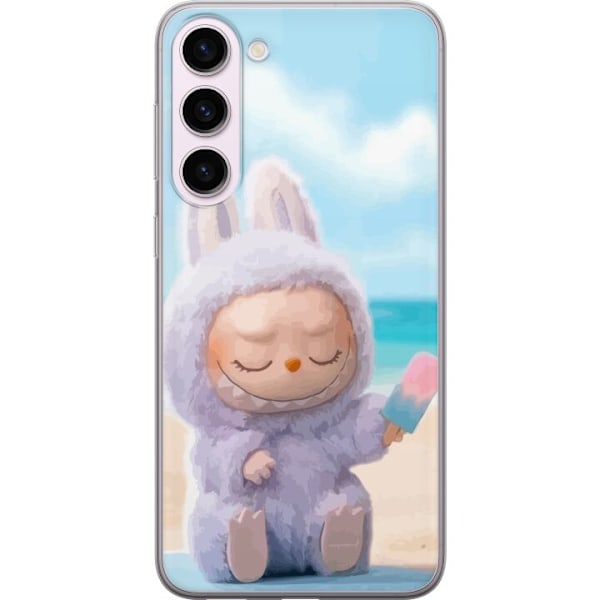 Samsung Galaxy S23+ Läpinäkyvä kuori Labubu Vaaleanpunainen