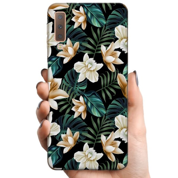 Samsung Galaxy A7 (2018) TPU Mobilskal Blommor