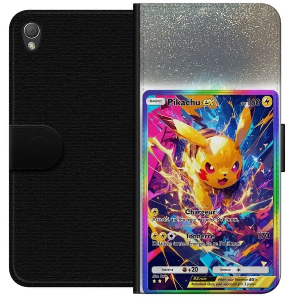 Kompatibel Tegnebogsetui til Sony Xperia Z3 Pikachu gul