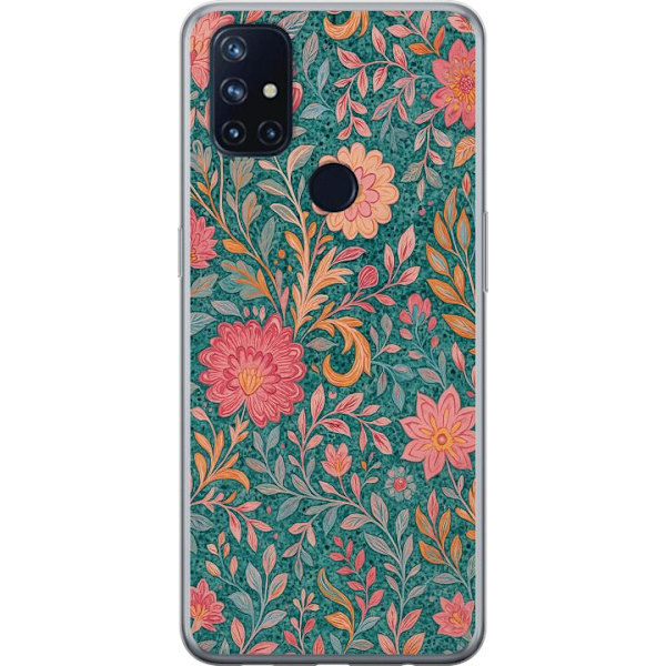 OnePlus Nord N10 5G Gjennomsiktig deksel Floral Dream