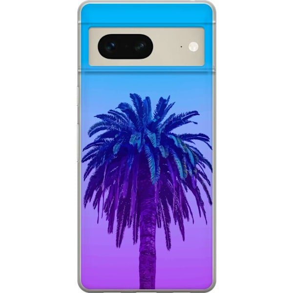 Google Pixel 7 Läpinäkyvä kuori Palm