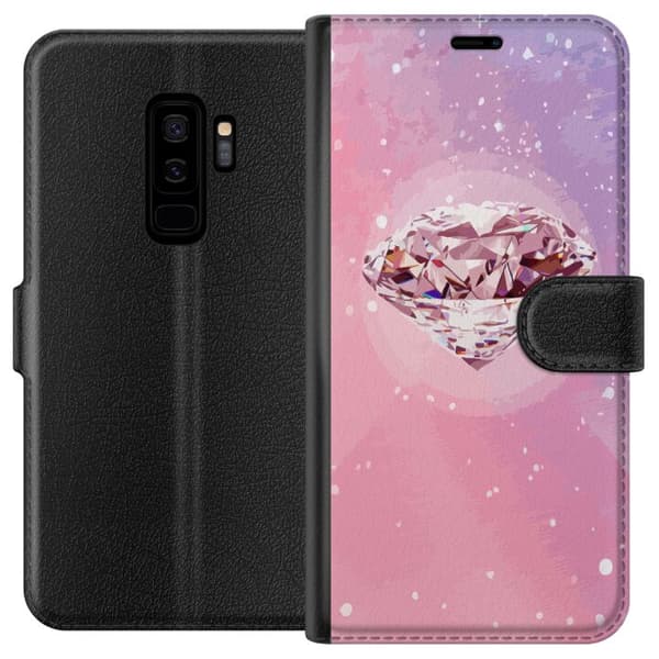 Kompatibel Tegnebogsetui til Samsung Galaxy S9+ Glitter Diamant
