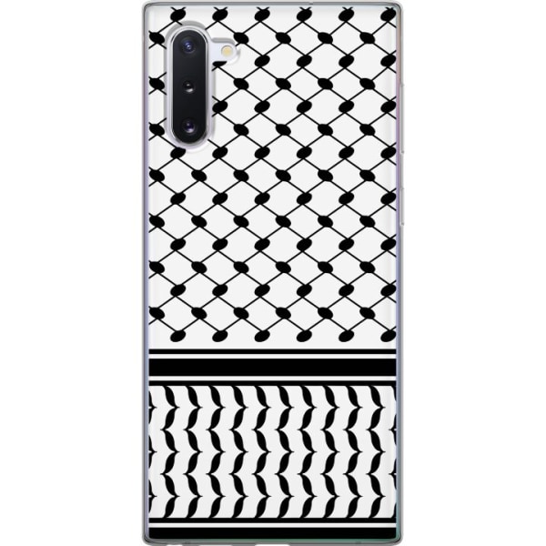 Samsung Galaxy Note10 Genomskinligt Skal Keffiyeh mönster