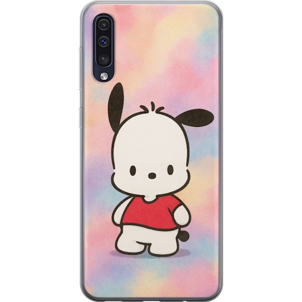 Samsung Galaxy A50 Genomskinligt Skal Kawaii Sanrio Pochacco