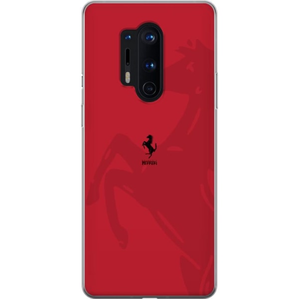 OnePlus 8 Pro Läpinäkyvä kuori Ferrari