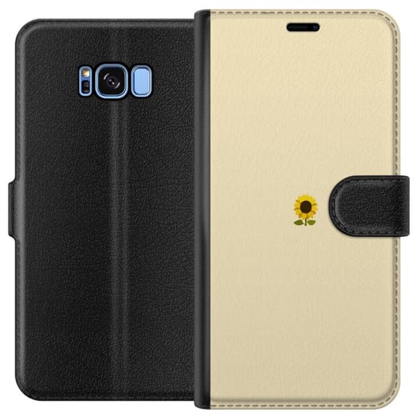 Kompatibel Tegnebogsetui til Samsung Galaxy S8 Solsikke