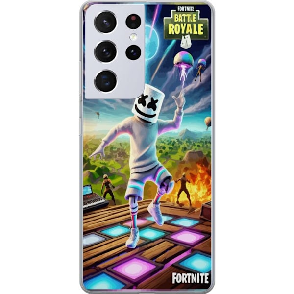 Samsung Galaxy S21 Ultra 5G Läpinäkyvä kuori Fortnite