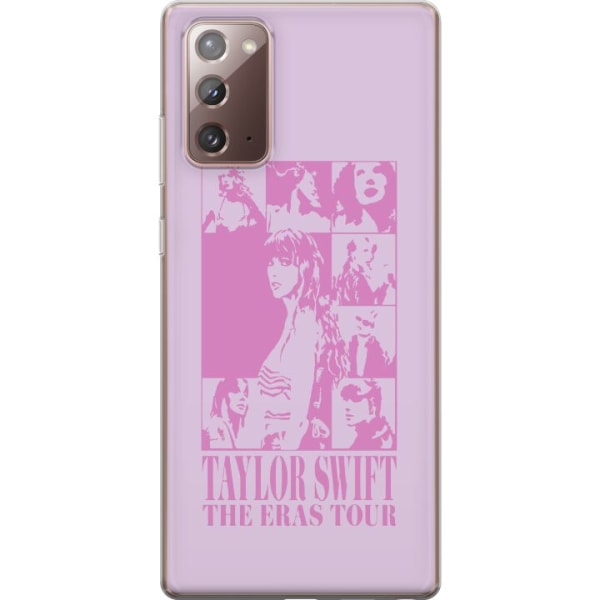 Samsung Galaxy Note20 Genomskinligt Skal Taylor Swift - Pink