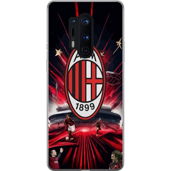 OnePlus 8 Pro Genomskinligt Skal AC Milan