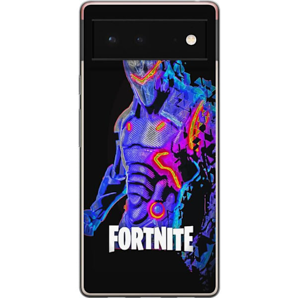 Google Pixel 6 Genomskinligt Skal Fortnite