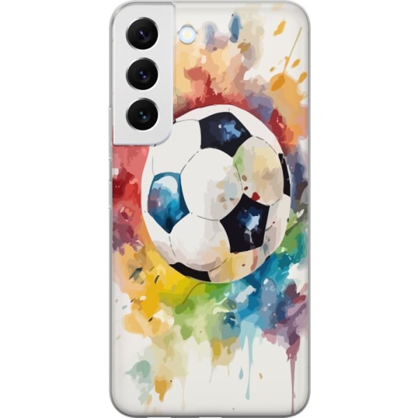 Samsung Galaxy S22+ 5G Gennemsigtig cover Fodbold