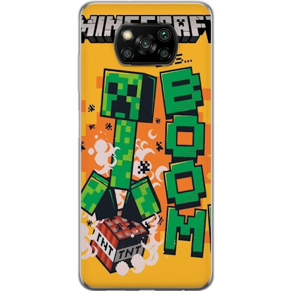 Xiaomi Poco X3 NFC Läpinäkyvä kuori Minecraft Boom