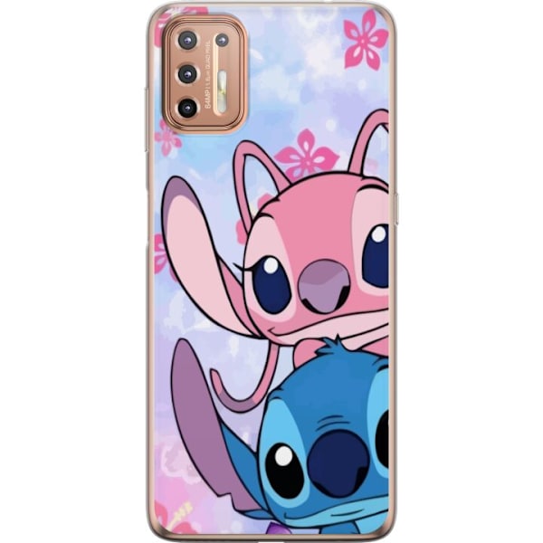 Motorola Moto G9 Plus Läpinäkyvä kuori Stitch & Angel